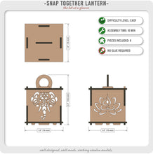 Cargar imagen en el visor de la galería, Snap Together Lantern