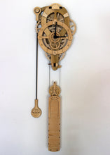 Load image into Gallery viewer, Front full product shot. On a white wall. Gears, head, pendulum and full design shown.