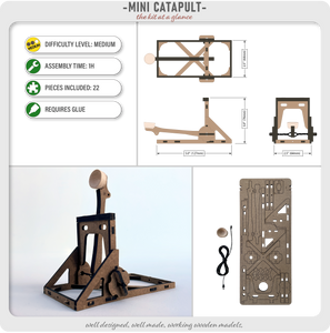 Mini Kit Bundle – Catapult, Trebuchet, and Ballista