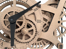 Cargar imagen en el visor de la galería, Crossingham Wooden Gear Clock
