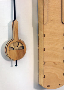 Close up shot of pendulum design.
