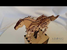 在图库查看器中加载和播放视频，Quick promotional video of horse automaton in action.
